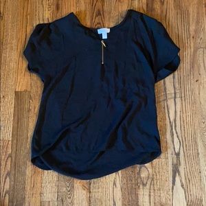 Airy, black blouse